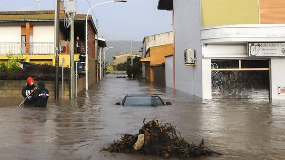 Sardinia storm flood