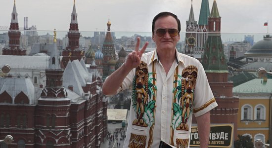 Tarantino preses konferencē Maskavā izziņo savu pēdējo filmu