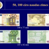 Foto uzziņa: kā izskatās jaunās eiro banknotes