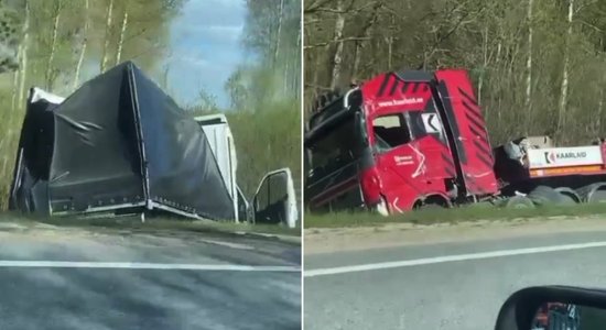 ВИДЕО: Авария в Салацгриве. Погиб водитель грузового фургона