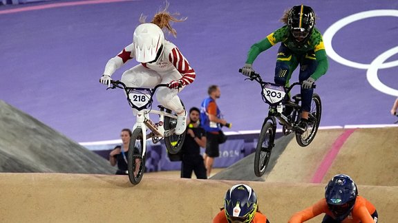 Parīzes olimpiskās spēles, BMX, Kristens Krīgers, Veronika Monika Stūriška