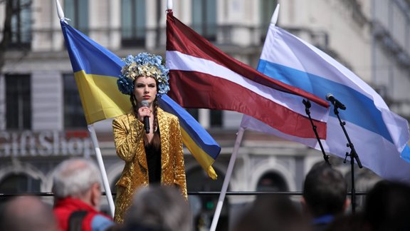 Kustības "Krievu balss pret karu" protesta akcija  - 10