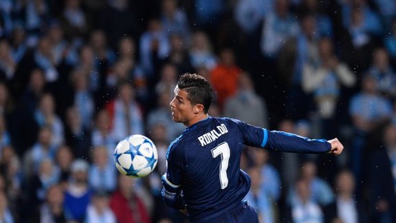 Real Madrid s Portuguese forward Cristiano Ronald