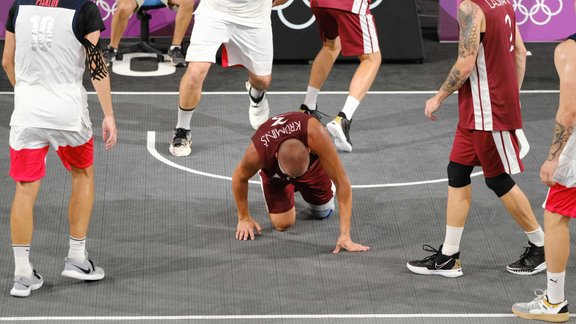 Tokijas olimpiskās spēles, 3x3 basketbola fināls: Latvija - KOK