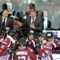 'Rīgas' hokejisti mača izskaņā atzīst 'Loko' komandas pārākumu