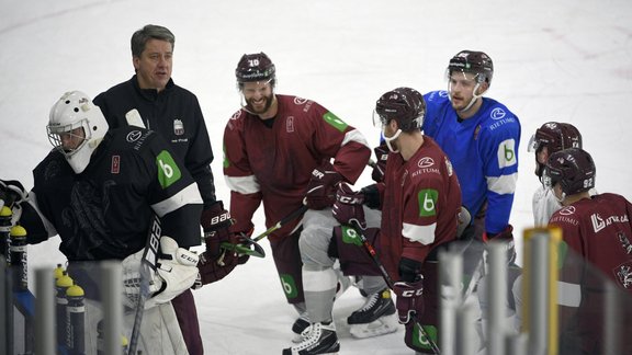 Hokejs, Latvijas hokeja izlase: Treniņš pirms "Pekina 2022" olimpiskajām spēlēm (28.01.2022) - 18