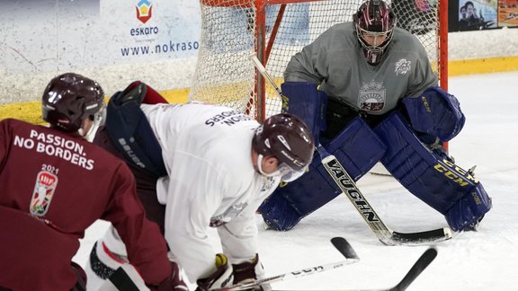 Latvijas hokeja izlase 2019, pirmais treniņš - 6