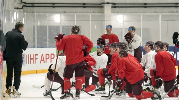 Hokejs, Latvijas hokeja izlase: Treniņš (18. maijs) - 4