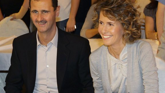 Bashar Assad and Asma Assad