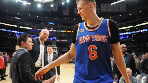 New York Knicks forward Kristaps Porzingis