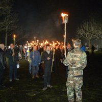 ФОТО, ВИДЕО: В факельном шествии 11 ноября участвовало рекордно малое число людей