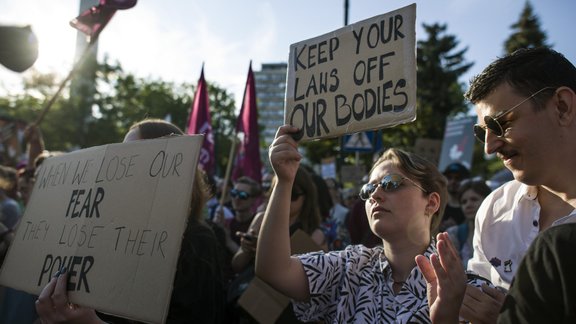 Abortion law liberalization in Warsaw, Poland -  23 Jul 2024