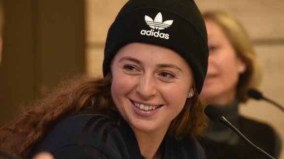 Teniss: Jeļana Ostapenko preses konferencē pirms jaunās sezonas