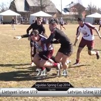 Video: Kā noritēja regbija turnīrs 'Siguldas Spring Cup 2014'