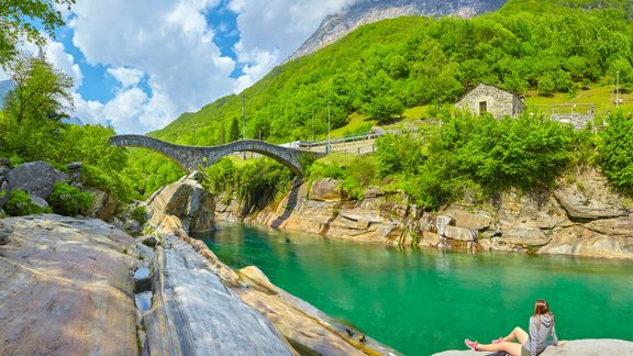 The Verzasca Valley trail, taka, Šveice, Verzaska