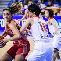 Latvijas U-19 basketbolistes Pasaules kausa mačā uzvar Dienvidkoreju