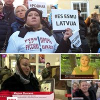 ПБ проверяет кадры с "фейковой протестующей" с пикета за образование на русском