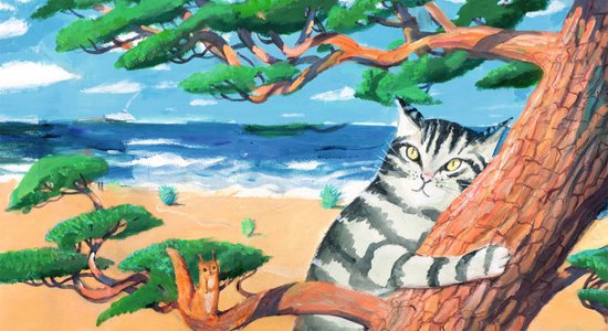 Izdots Alekseja Naumova ilustrēts Ineses Zanderes pasaku krājums 'Kaķis brīvdienās'