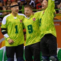 Lietuvas golbola izlase triumfē Rio paralimpiskajās spēlēs