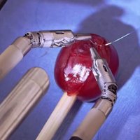 ВИДЕО: Робот-хирург da Vinci накладывает швы на… виноградинку