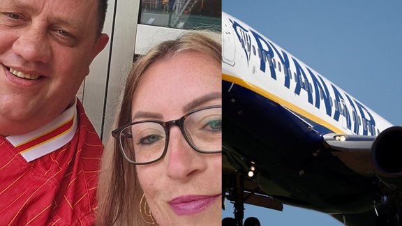 British couple Ryanair Kaunas Barselona