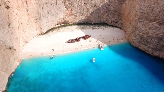 Navagio, kuģis, pludmale