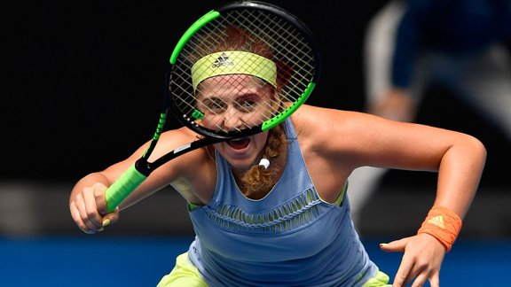 Teniss, Australian open: Jeļena Ostapenko - Frančeska Skjavone - 3