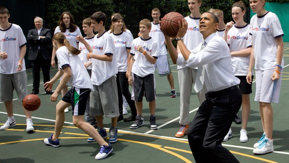 Obama basketball