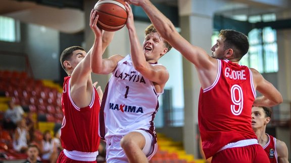 Eiropas čempionāts basketbolā B divīzija: Latvija - Albānija