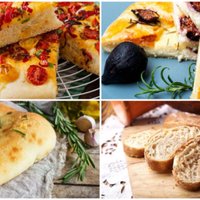 Itāliešu maizes – fokača un čabata: 10 receptes mājās ceptiem kukulīšiem