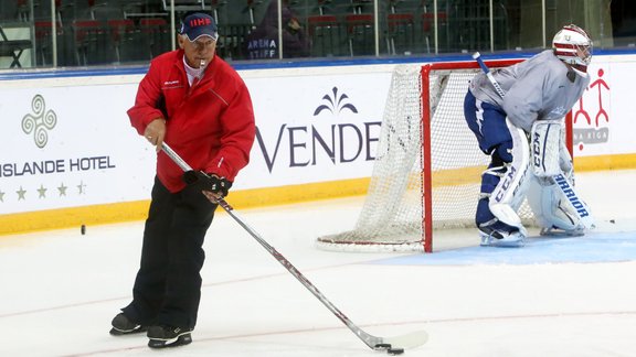 Latvijas hokeja izlases pirmais treniņš - 17