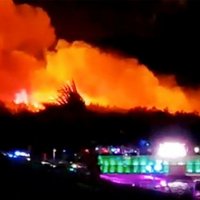Meža ugunsgrēks izjauc mūzikas festivālu Horvātijā
