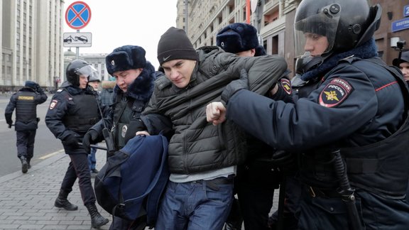 Protesta akcija Maskavā - 1