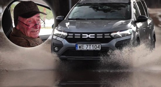 Video: Autožurnālists Atis Jansons izmēģina 'Dacia Jogger' hibrīdu
