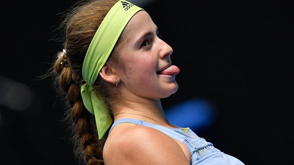 Teniss, Australian open: Jeļena Ostapenko - Frančeska Skjavone - 4