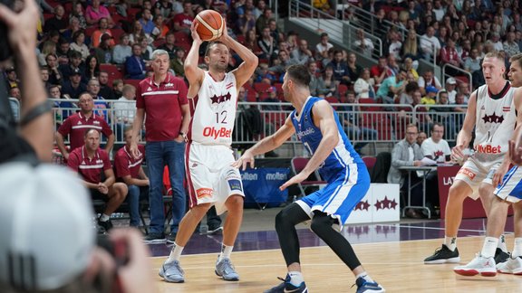 Basketbols, pārbaudes spēle: Latvija - Čehija - 95