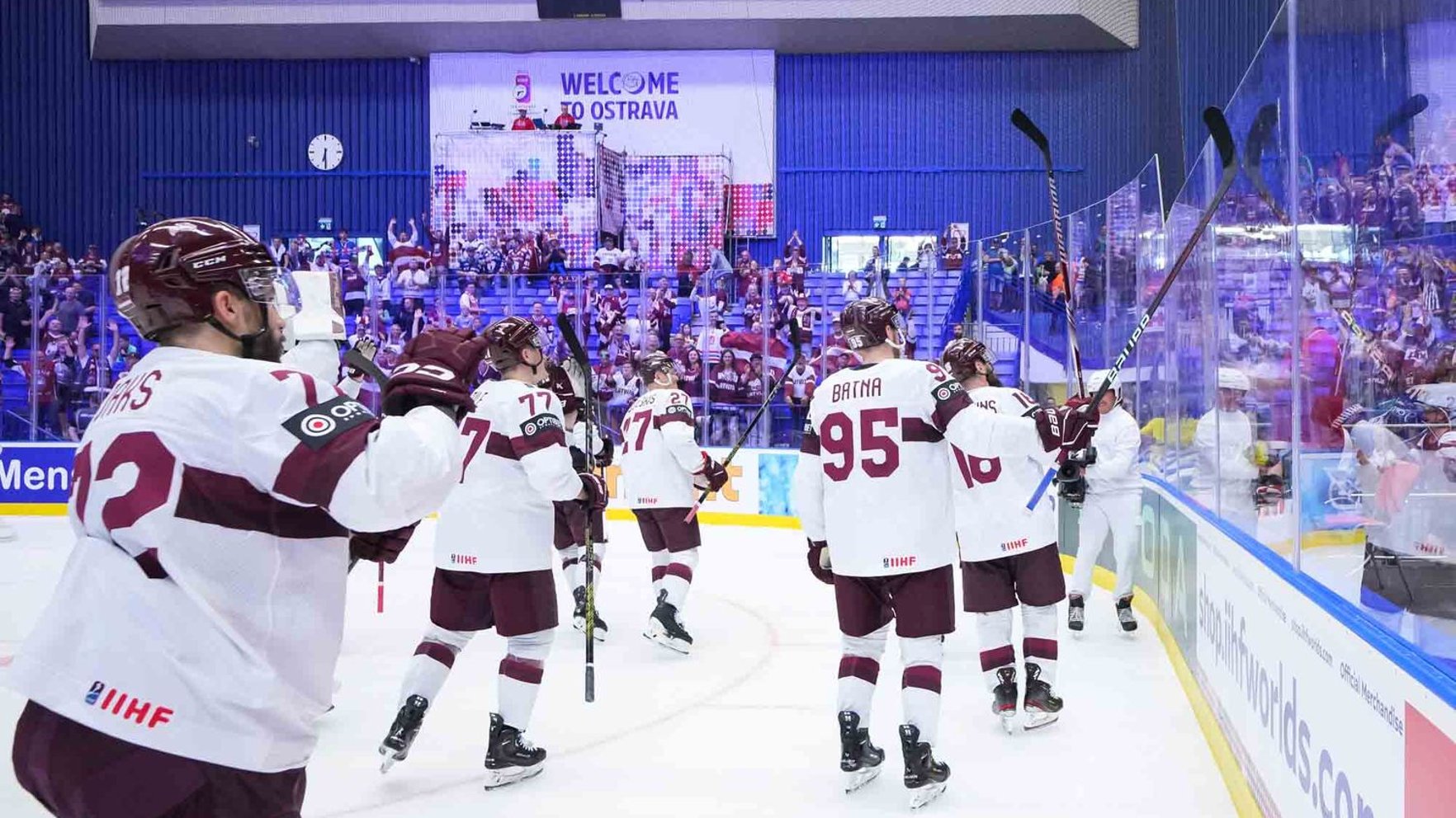 Noskaties! Latvijas hokejisti izcīna 10. uzvaru 11 pasaules čempionāta spēlēs