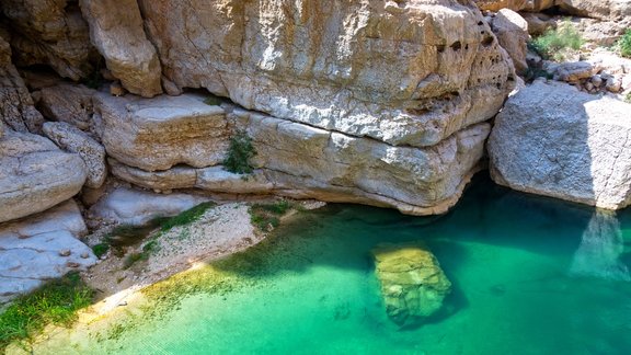 Wadi Shab, Omāna, klintis