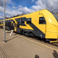 В Латвию доставлен седьмой новый электропоезд; а три - уже проходят испытания на реальных маршрутах