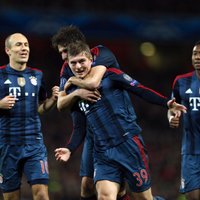 'Bayern' futbolisti pārtrauc 53 nezaudēto spēļu sēriju bundeslīgā