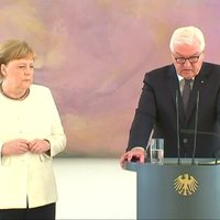 Video: Merkele atkal piedzīvo drebēšanu