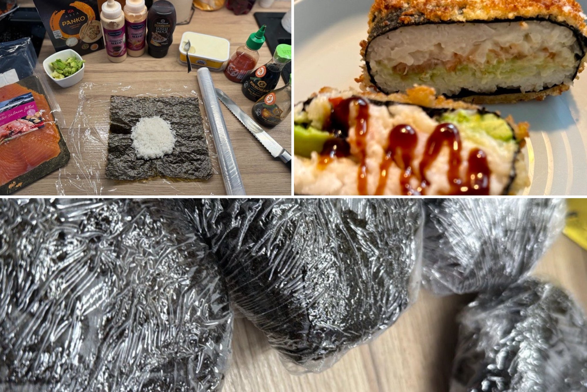 Negribi ķēpāties ar irbuļiem? Izmēģini suši burgeri ar lasi un garnelēm