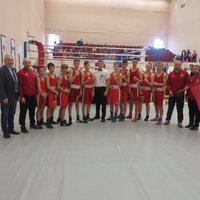Латвийские боксеры провели матч против команды Беларуси