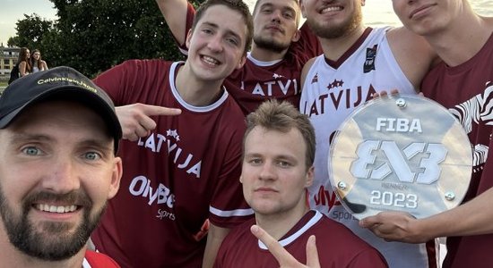 Latvijas U-23 vīriešu 3x3 basketbola izlase uzvar Nāciju līgas posmā