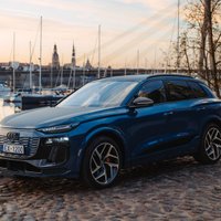 Foto: Latvijā prezentēts jaunais "Audi Q6 e-tron"