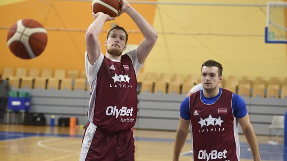 Latvijas basketbola izlases treniņš - 5