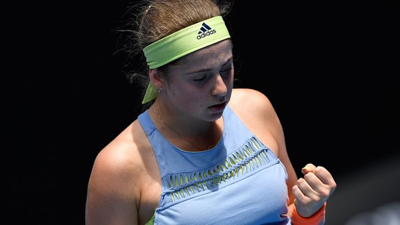 Teniss, Australian open: Jeļena Ostapenko - Frančeska Skjavone - 6