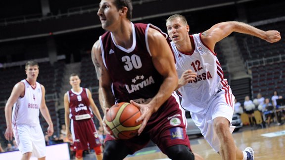 Pārbaudes spēle basketbolā: Latvija - Krievija - 51