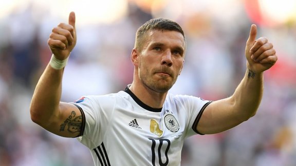 Germany s forward Lukas Podolski