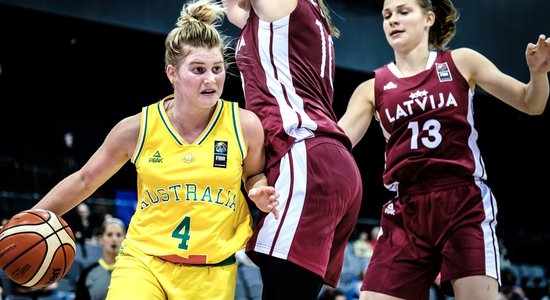 Latvijas U-17 meiteņu izlase piedzīvo zaudējumu Pasaules kausa finālturnīra spēlē pret Austrāliju